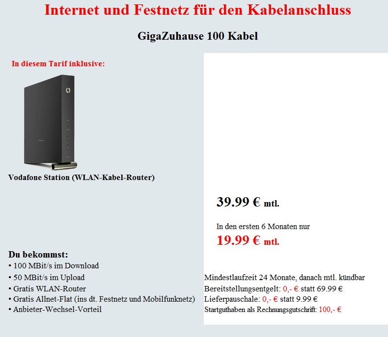 Kabel Deutschland Internet