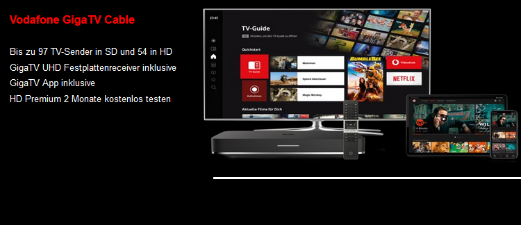 GigaTV Cable - Fernsehen für Deinen Kabelanschluss